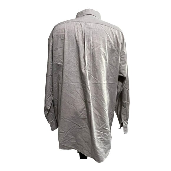 ENRO Mini Plaid Coilared Button Down Shirt Sz 18 (35-36) Tall Long Sleeve McMill - Picture 2 of 6